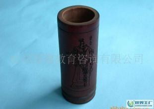 历史人物笔筒 竹雕笔筒 老笔筒 名诗笔筒3_办公、文教_世界工厂网中国产品信息库